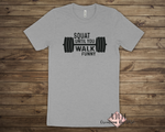 Load image into Gallery viewer, Squat Until You Walk Funny Tshirt - Heather Athletic Grey
