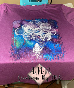 Astronaut with Balloons Tshirt